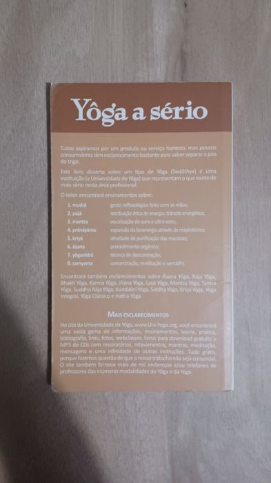 Livro "Yôga a sério"