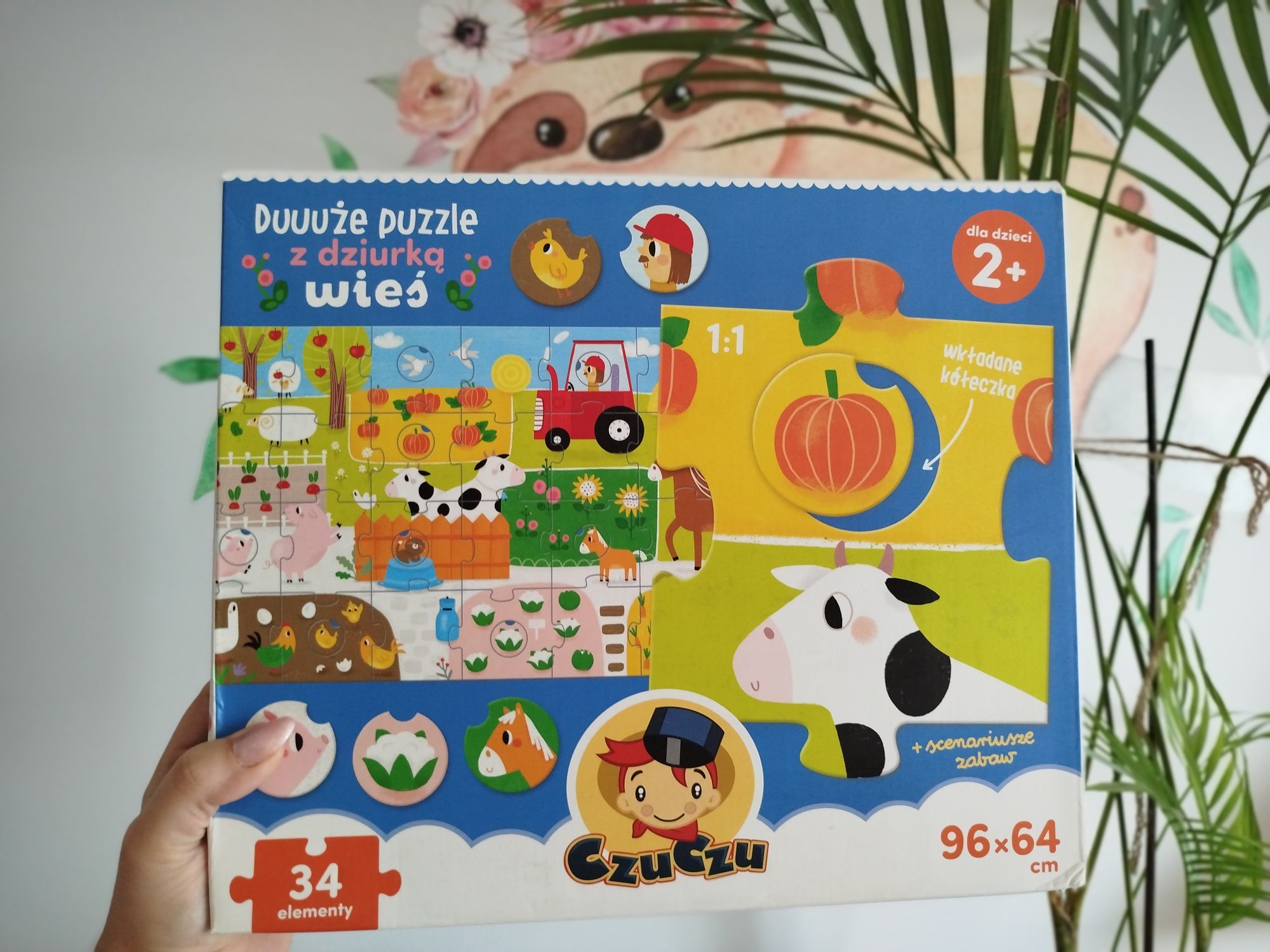 Duży zestaw puzzli
