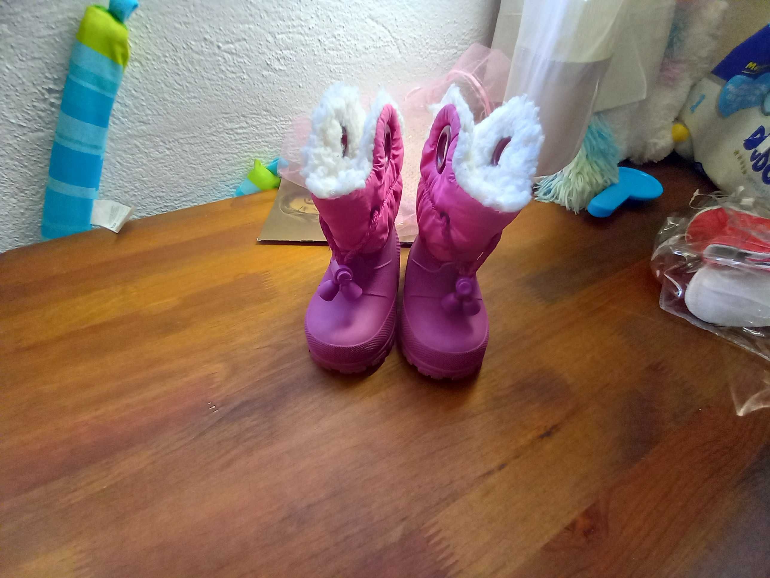 Botas de borracha para menina bebe