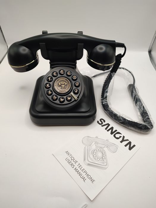 Telefon stacjonarny w stylu retro marki Sangyn