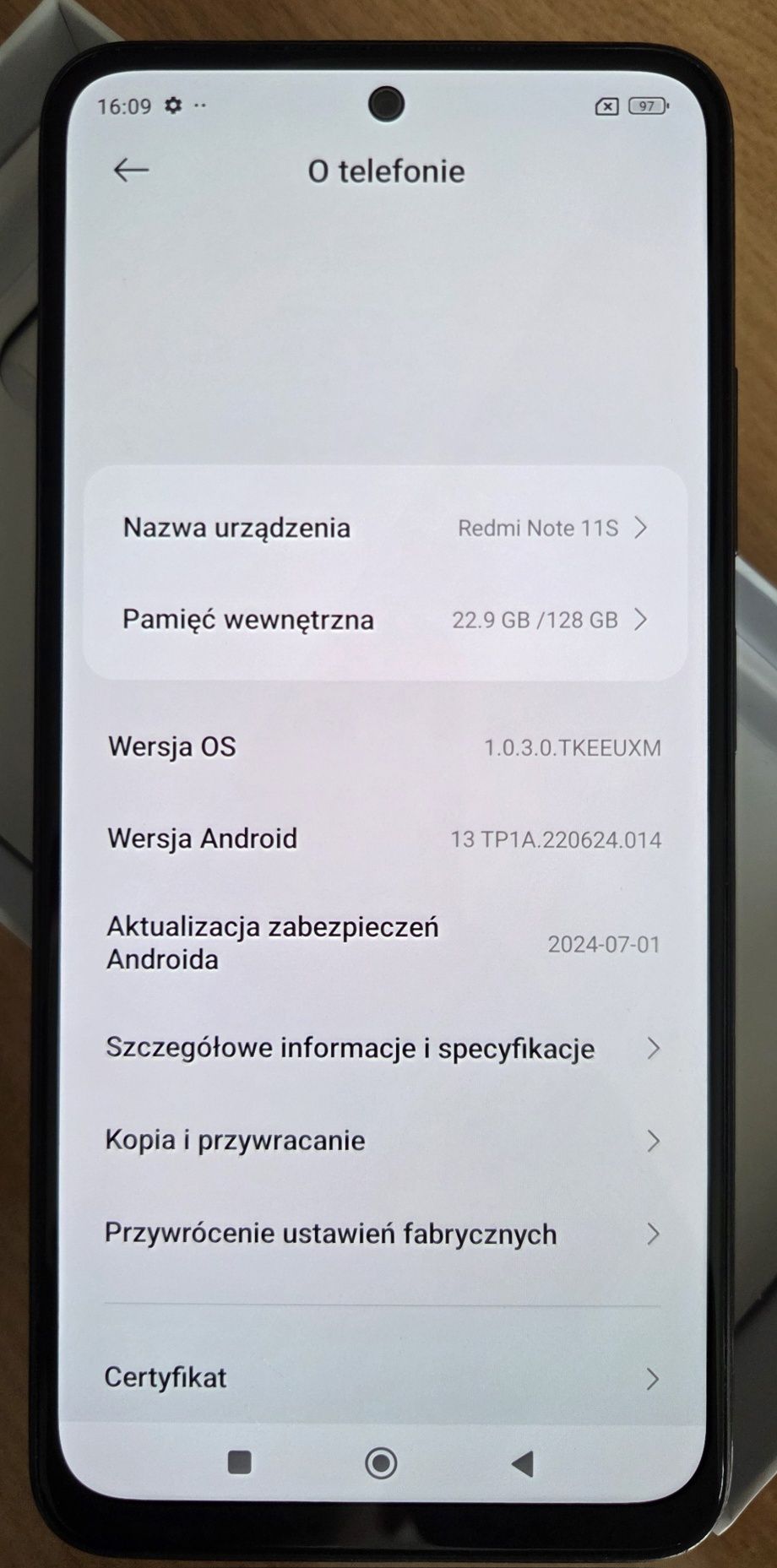 Redmi Note 11S NFC 128 GB