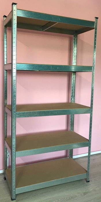 Стелаж оцинкований, полиці ДСП або метал