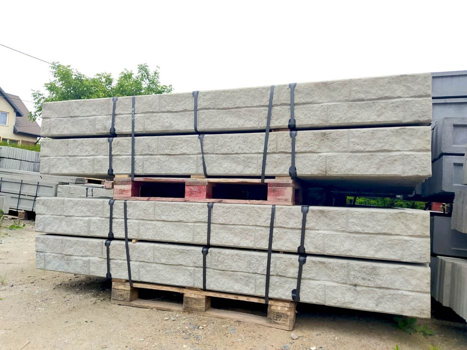 Panele ogrodzeniowe, słupki ogrodzeniowe, podmurówka betonowa