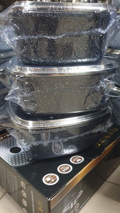 Каструлі з мармуровим покриттям