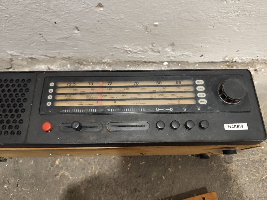 Radio Unitra Narew Wsi Odnowa PRL Uszkodzone do naprawy lub na części