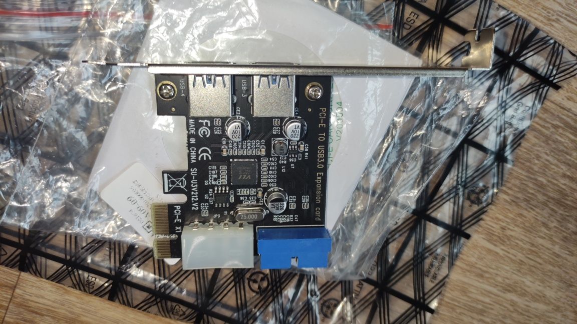 Плата расширения Frime PCI-E to USB3.0 (2 порта) +19pin VIA VL805