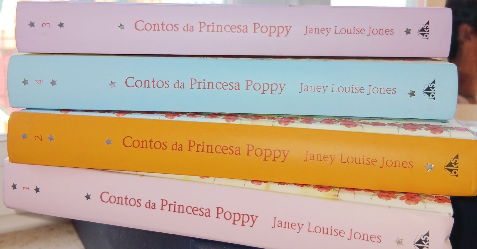 4 livros, contos da Princesa Poppy