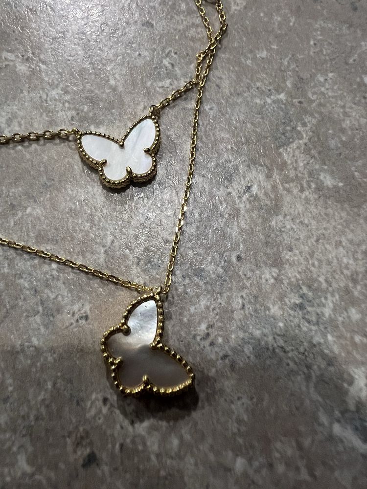 Naszyjnik Van Cleef motylek premium