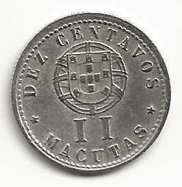 10 Centavos de 1927 Republica Portuguesa, Angola