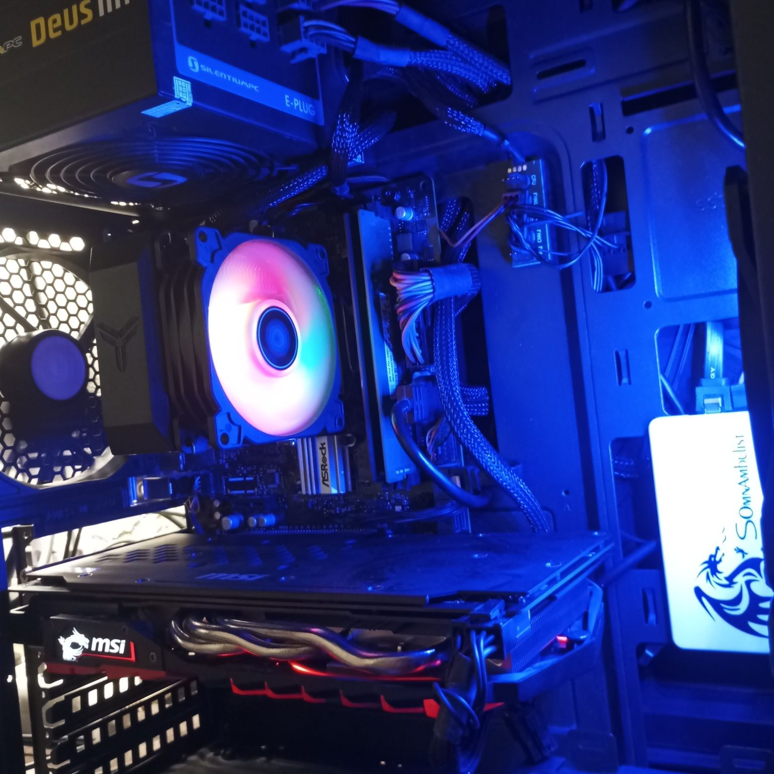 ПК Системный блок i3 10100f/rx480-8gb/ddr4-16gb/ssd240gb