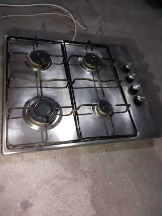 Placa de encastrar de 4 bicos a gás