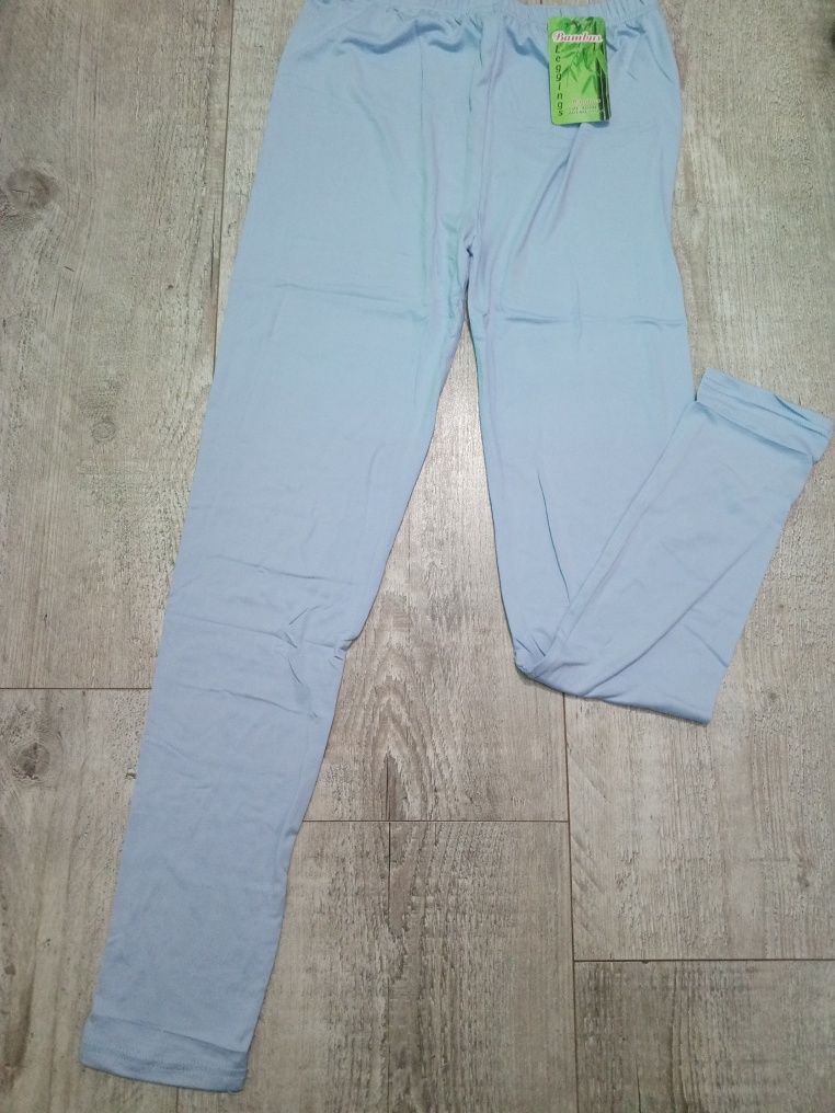 Bamboo legginsy damskie jasnoniebieskie  rozmiar xl/2xl