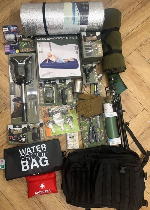 Plecak ewakuacyjny , awaryjny , survival taktyczny ,wojskowy z wyposaż