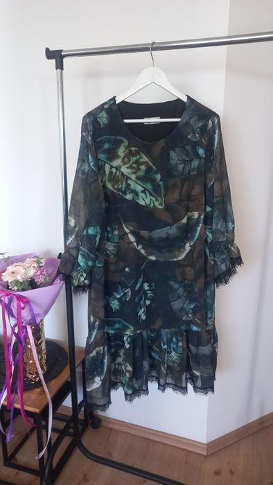 Szyfonowa sukienka damska polskiego producenta Dana r.50/52