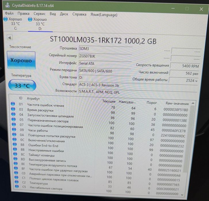 Жорсткі диски HDD 500gb 3.5" 2.5" стан гарний