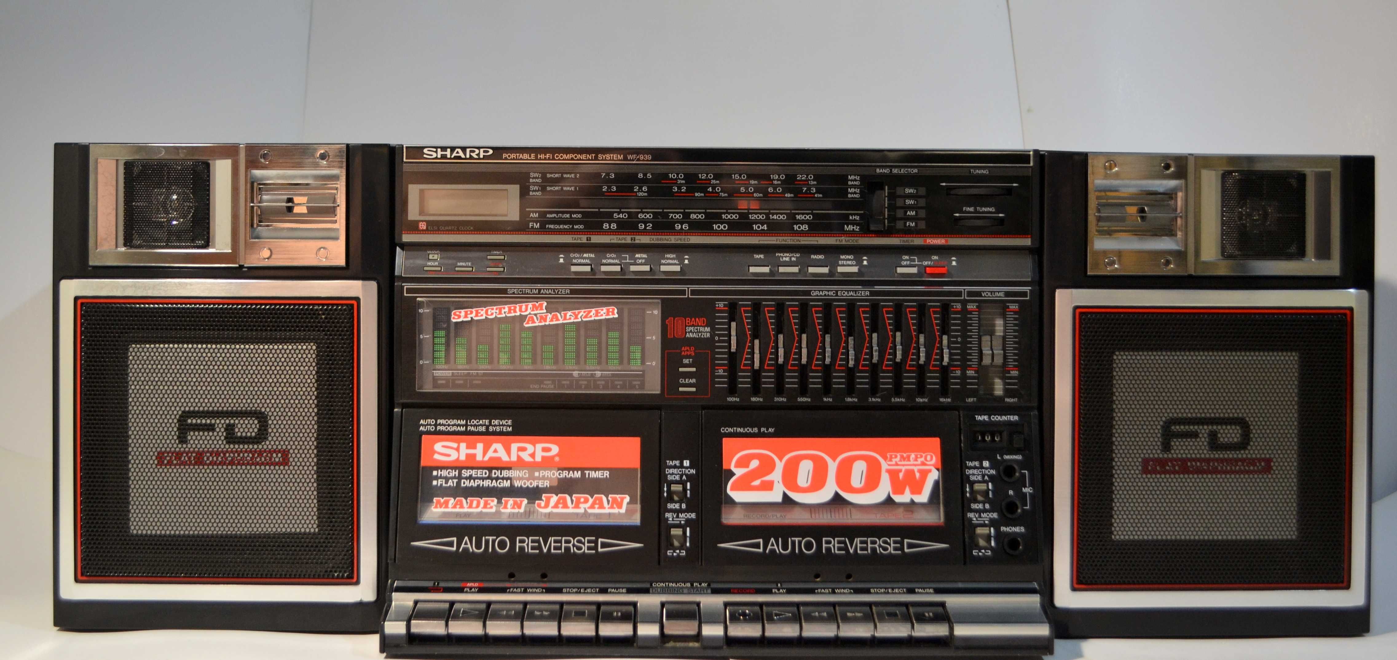 Бумбокс  SHARP  WF-939 . Шедевр.  Муха не сидела.