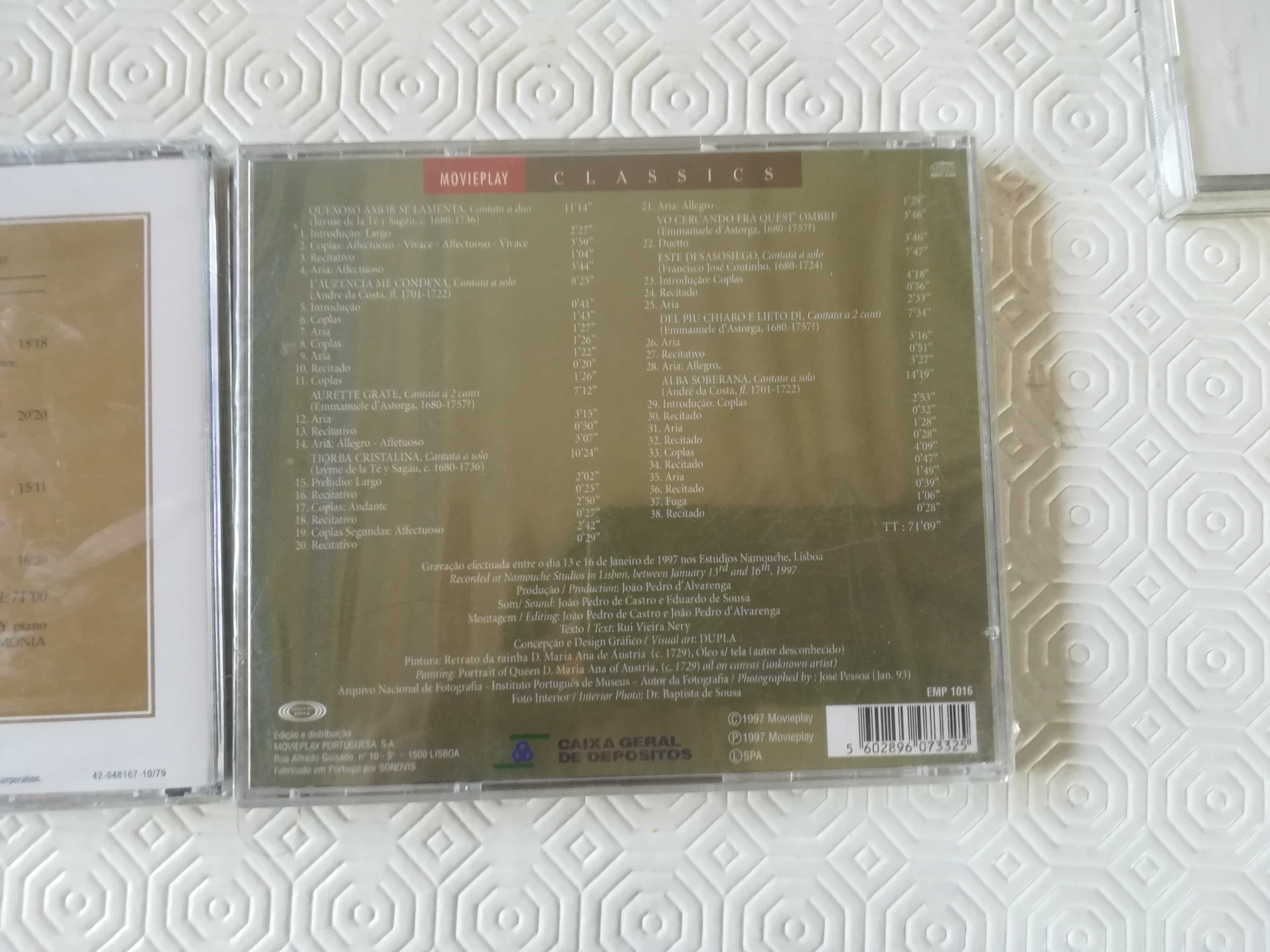 2 CD's música clássica NOVOS ainda em plástico