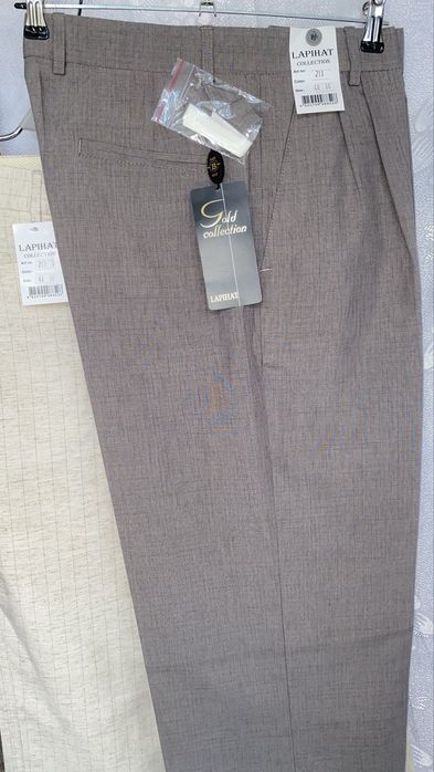 Брюки мужские новые светлые темные натуральн хлопок коттон лён