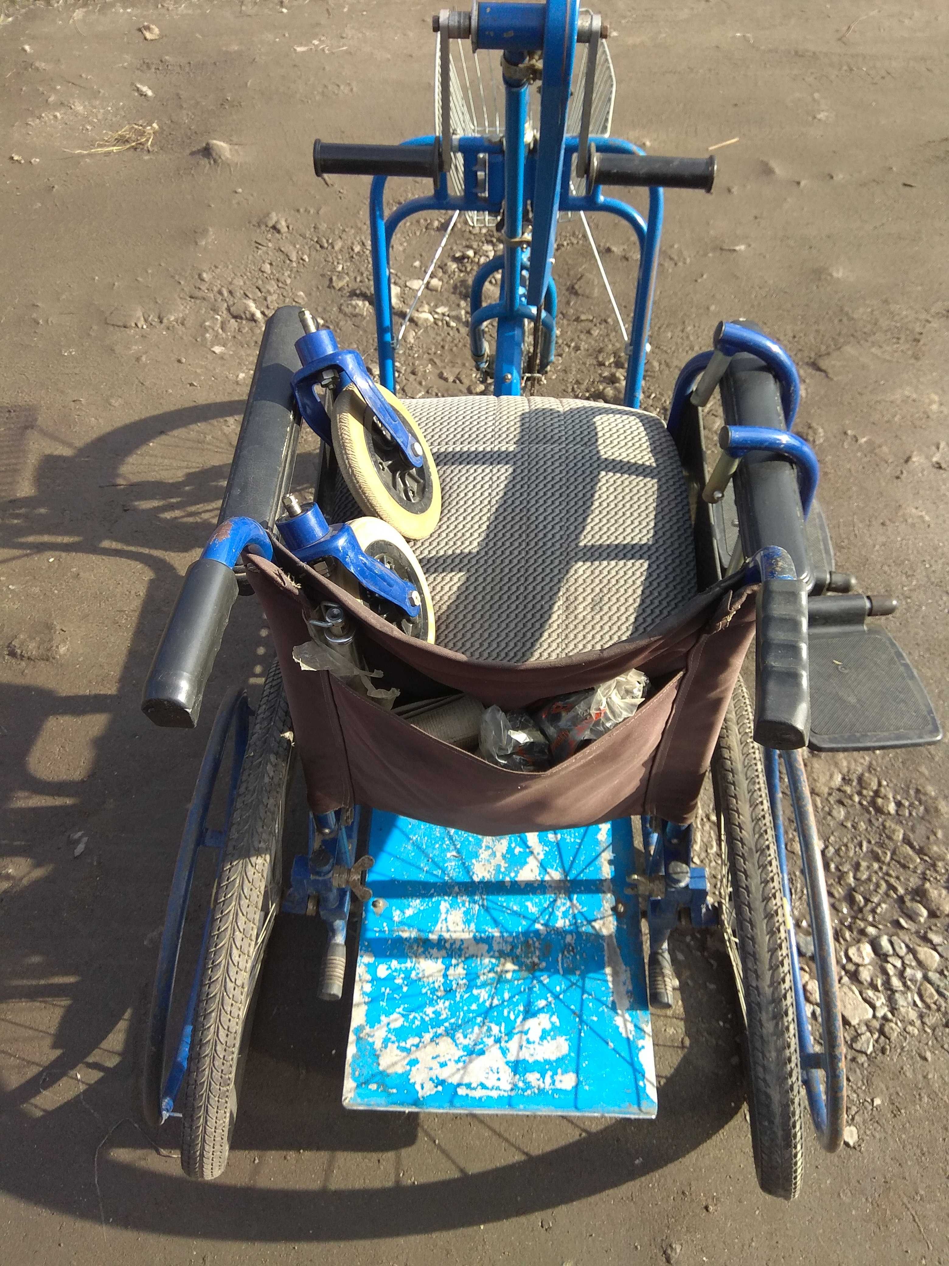 Инвалидная коляска "Искра" с ручным велоприводом