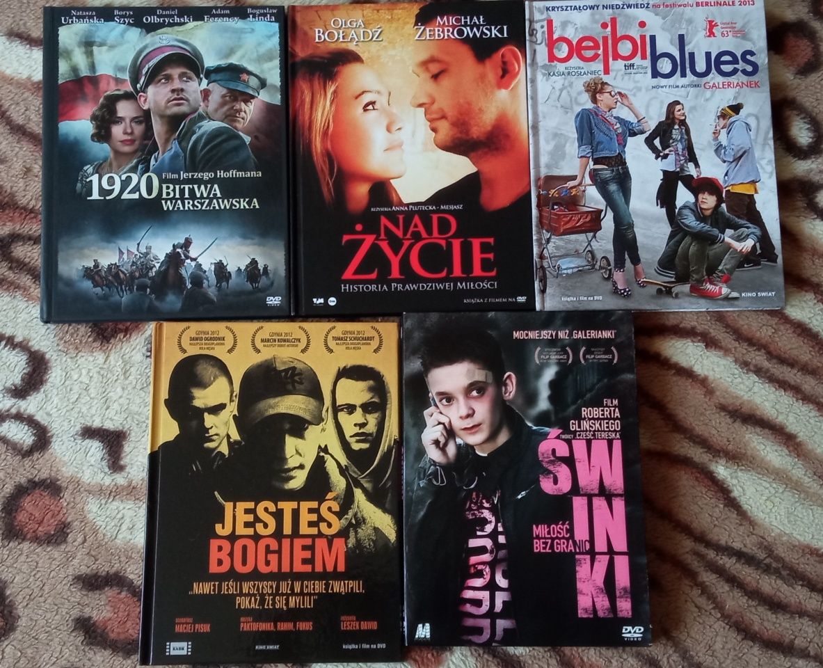 Filmy DVD - filmy polskie (5 szt.)