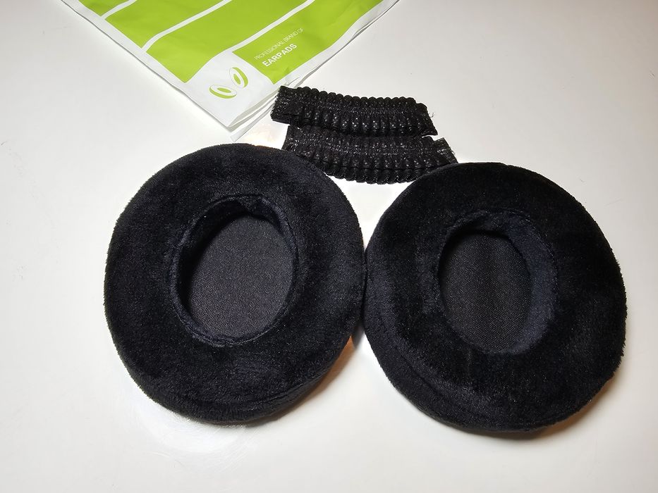 Nauszniki wymienne do słuchawek uniwersalne welurowe