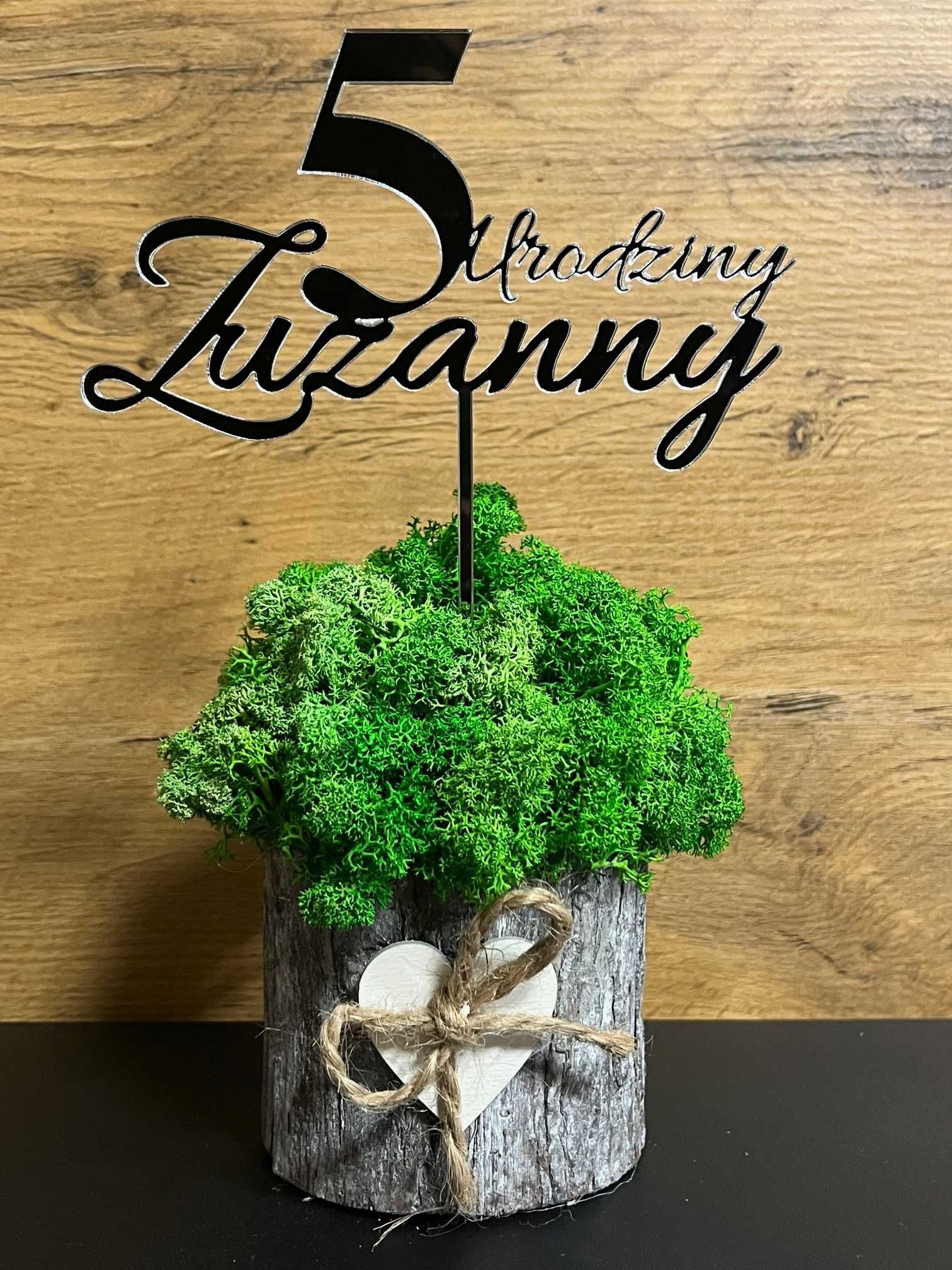 TOPPER dekoracja na tort URODZINY napis DOWOLNY TEKST
