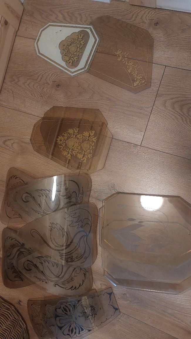Szklane witrażowe klosze do lamp
