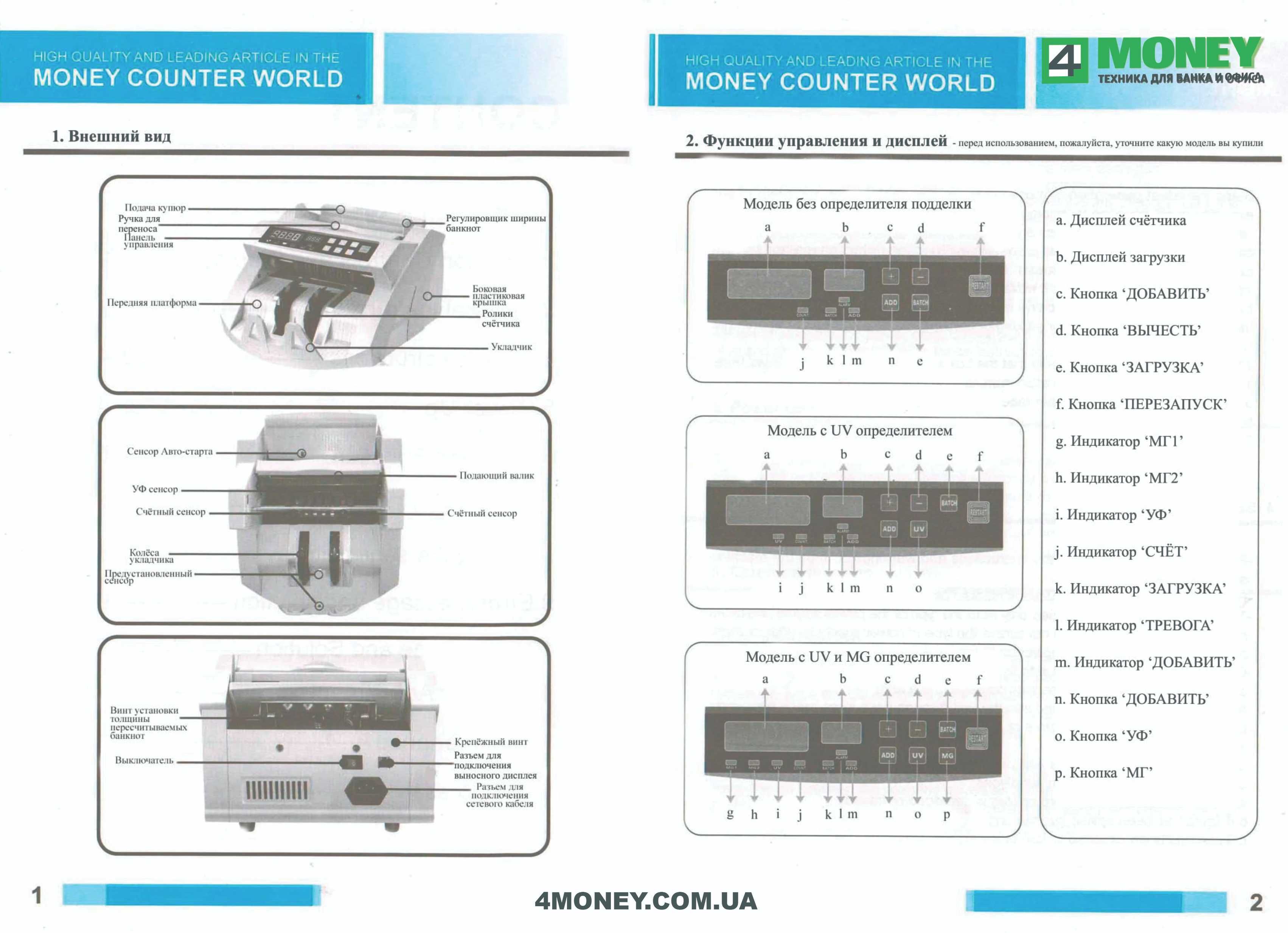 Счетная машинка Счетчик COUNTER 2089 PRO V1.0+ПОДАРОК детектор UV КИЕВ