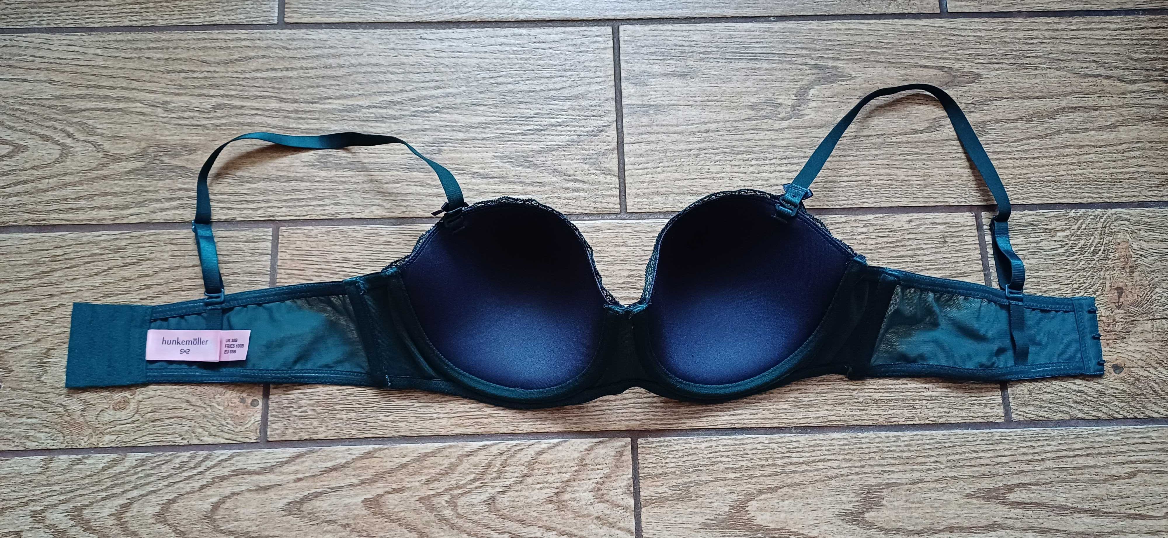 Nowy biustonosz Hunkemöller r. 85 B# butelkowa zieleń