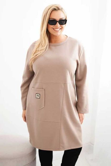 Sukienki Plus Size masełkowe wiskoza kolory