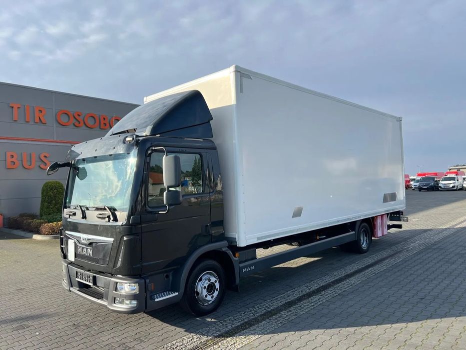 MAN TGL 12.250 KONTENER+WINDA 1500 kg  nr.120 1 Wł. Import z Niemiec Ory Przebieg Winda 1500 kg Klima