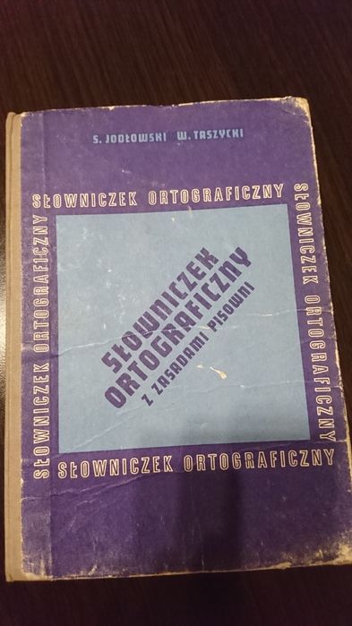 Książka, Słownik ortograficzny, Jodłowski, Taszycki, 1974