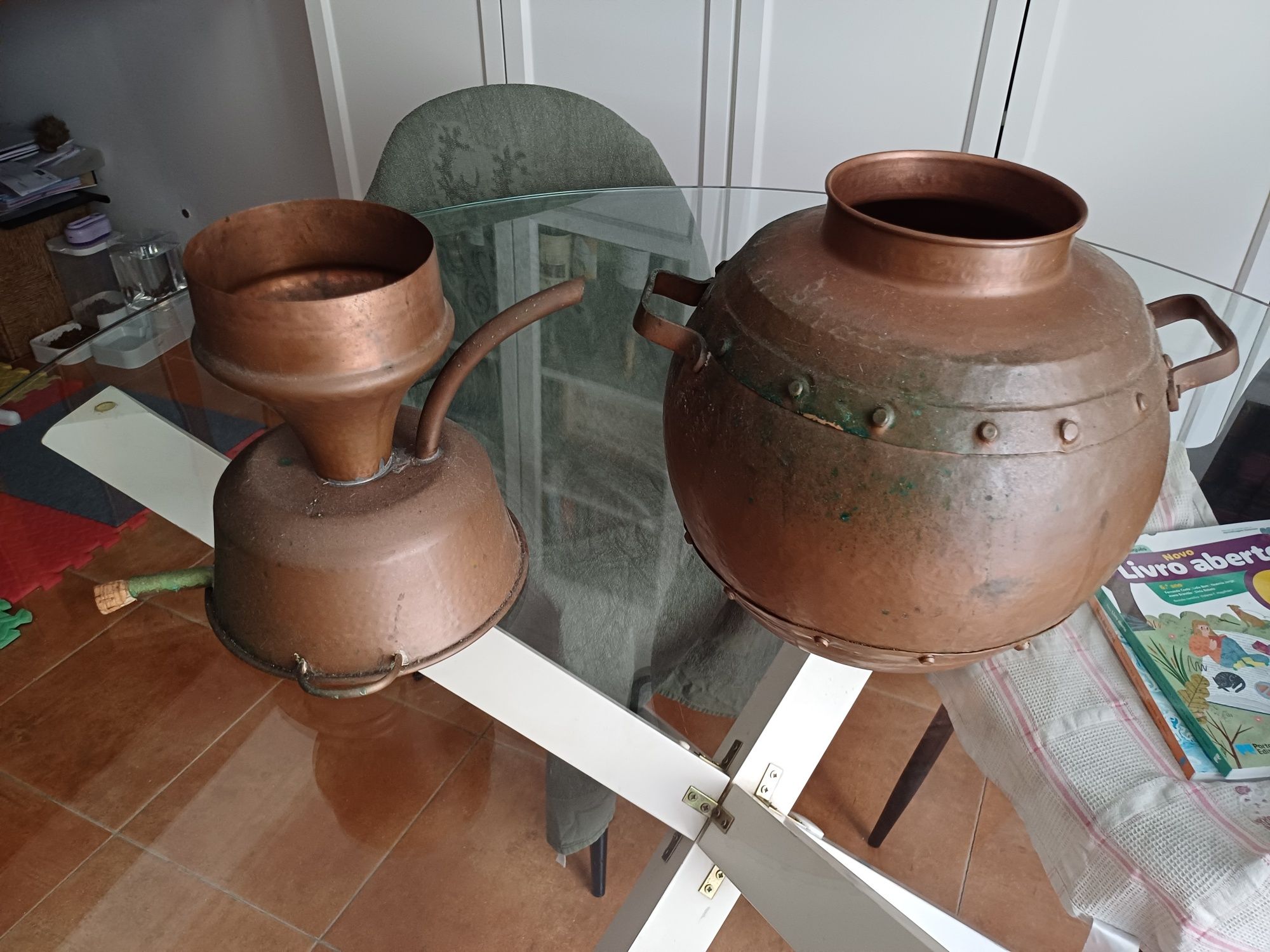 Alquitarra de cobre tradicional soldada