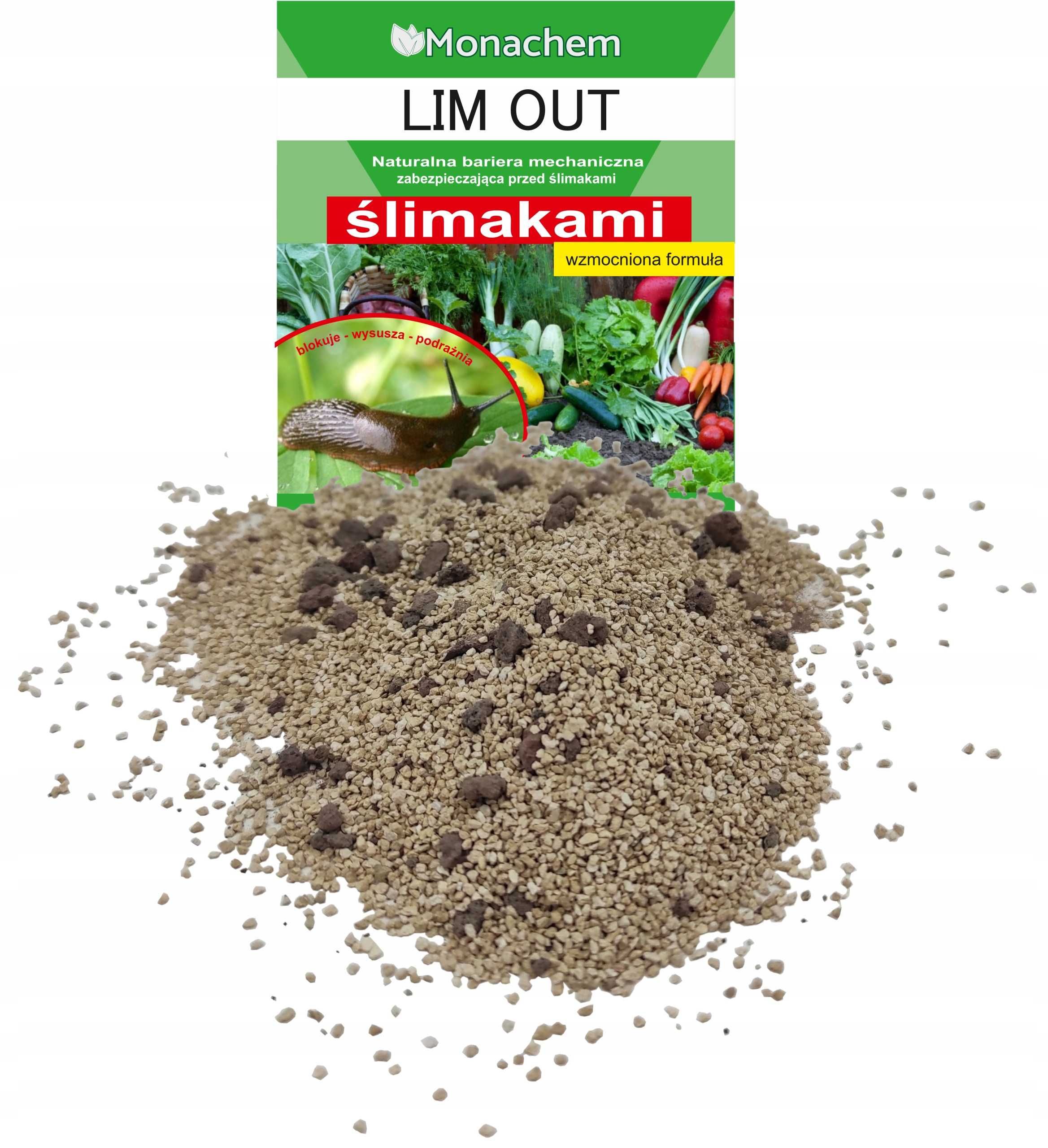 Preparat na ślimaki LIM OUT 1kg - Naturalna bariera mechaniczna