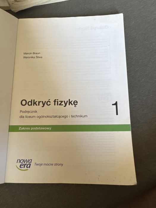 Odkryc fizyke 1 podrecznik liceum texhnikum