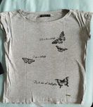 Koszulka z motylkami, T-shirt rozm. XS/S/M