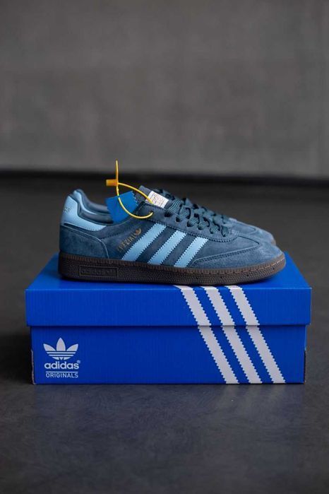 Мужские кроссовки Adidas Spezial Handball Blue Premium. 40-45