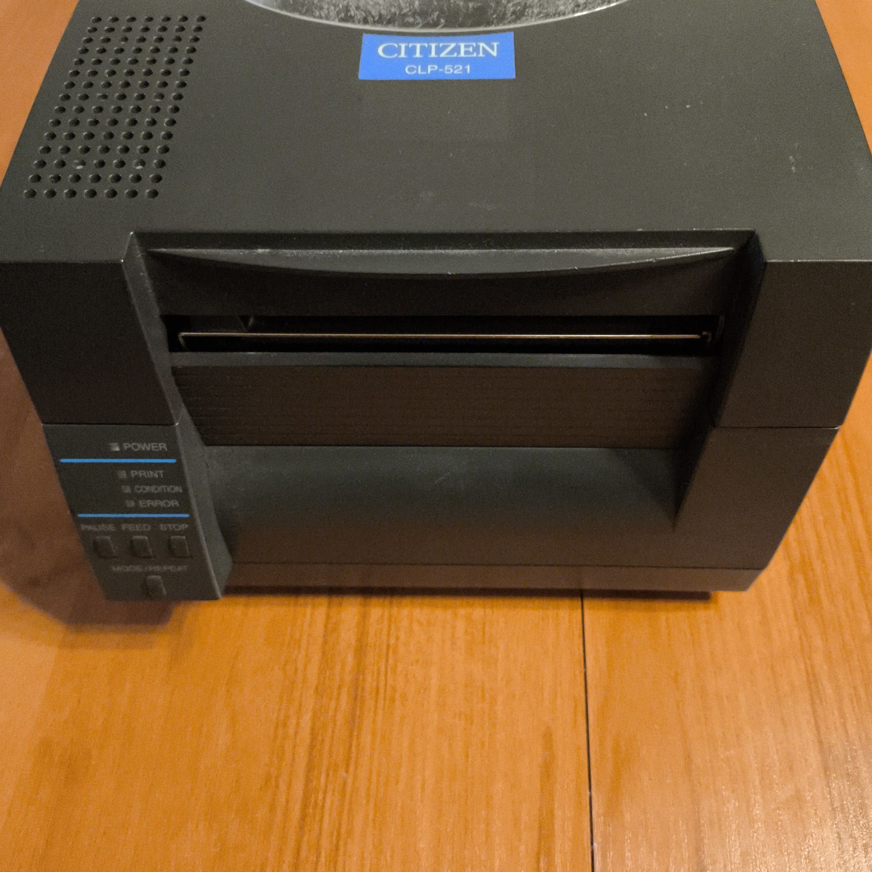 Drukarka etykiet Citizen CLP-521 uszkodzona