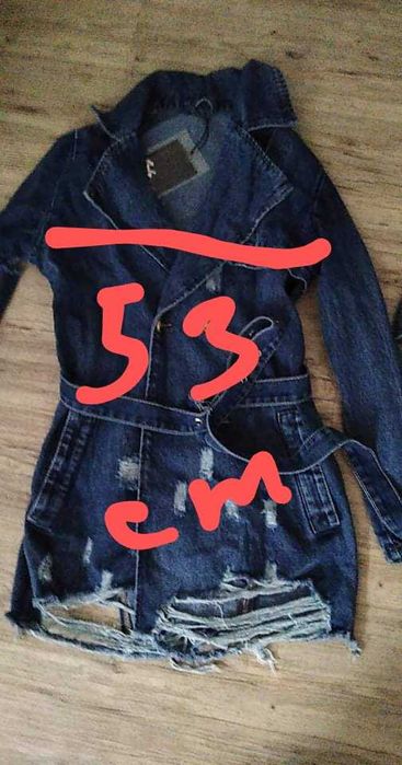 Katana płaszcz jeansowy