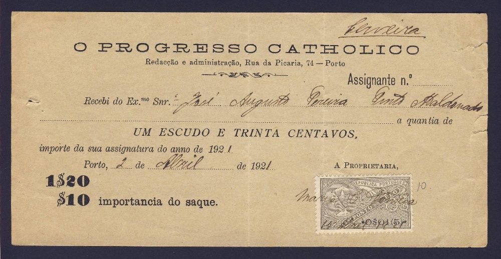 Papéis de valor e documentos colecionáveis - II