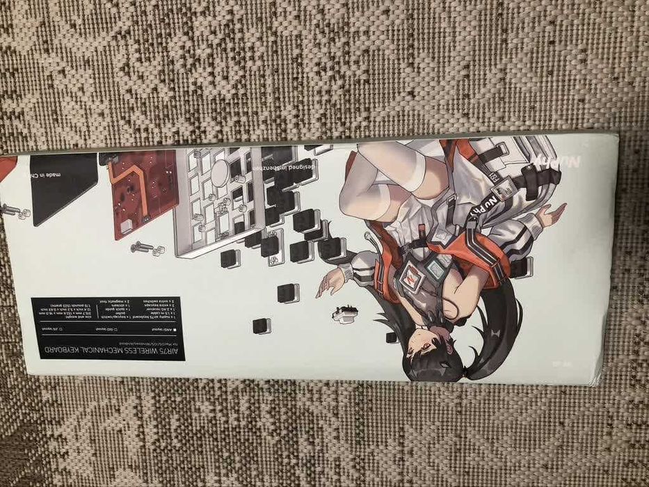 Низкопроф. механическая клавиатура NuPhy Air75 V1 Brown + обложка