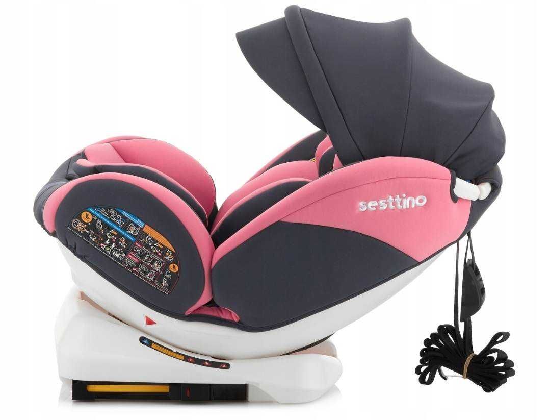 Fotelik Samochodowy Sesttino Oktagon ISOFIX,OBRACANY 360POCHYLANY 0-36