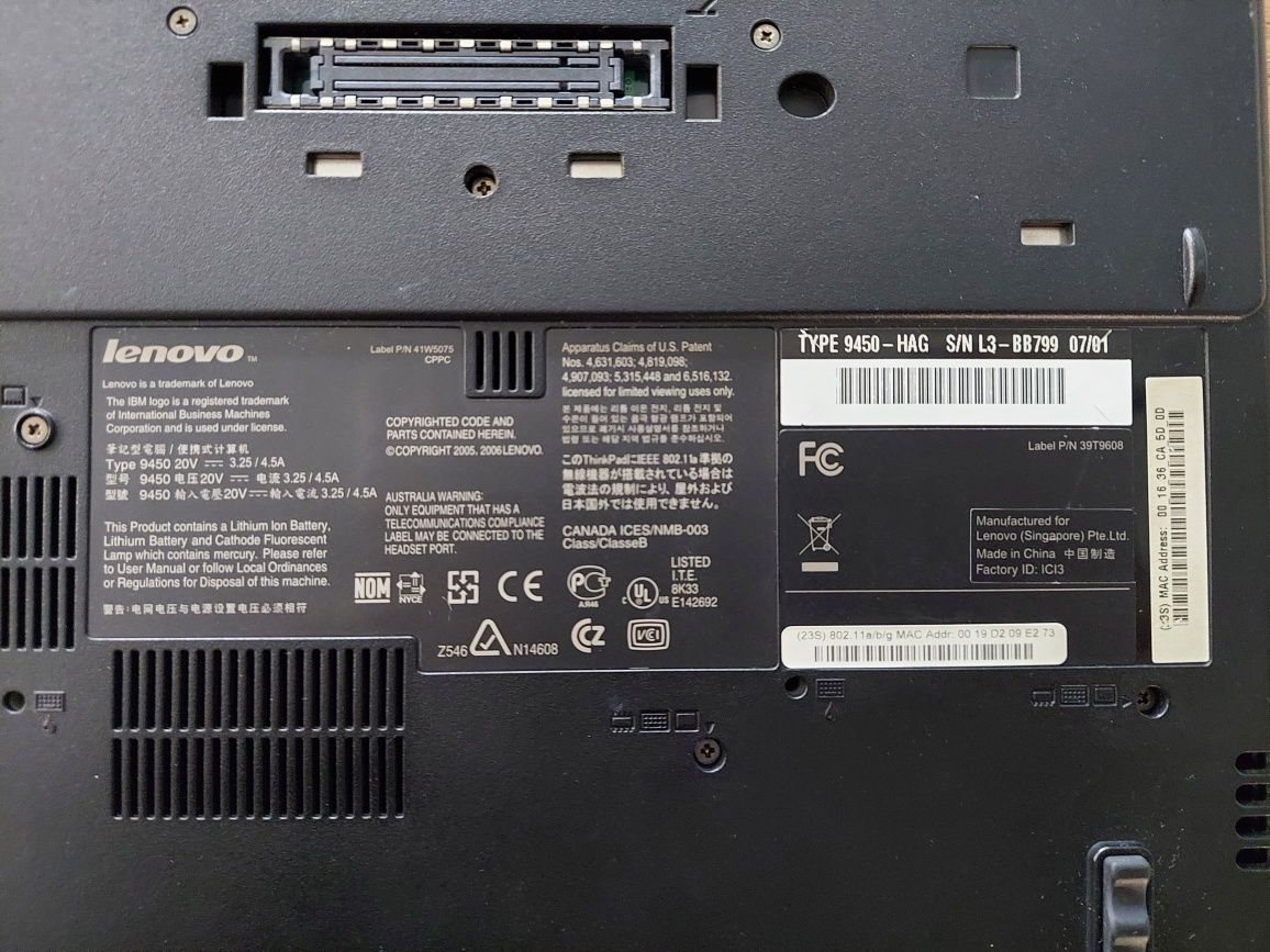 Legendarny IBM ThingPad Lenovo Z61m