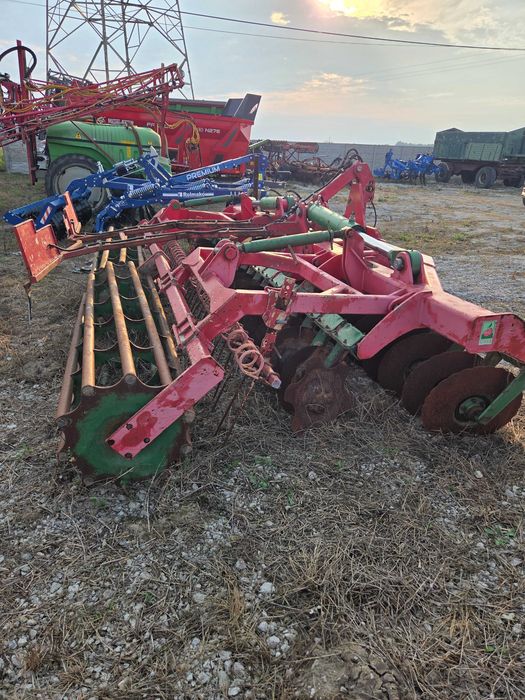 Brona talerzowa Unia Ares 4,5m rura zgrzebło