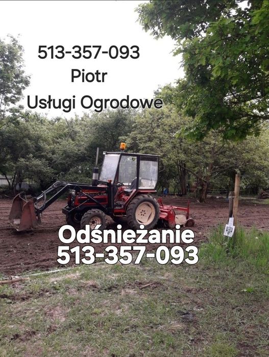 Usługi.Rużne Prace Traktorek Koparka Glebogryzarką Ogrodnicze Ogrodowe