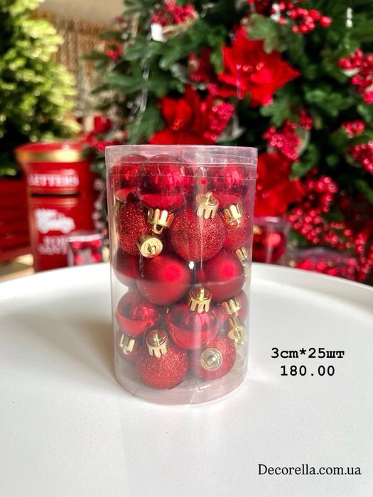 Новорічний декор. Ялинкові прикраси, кулі.