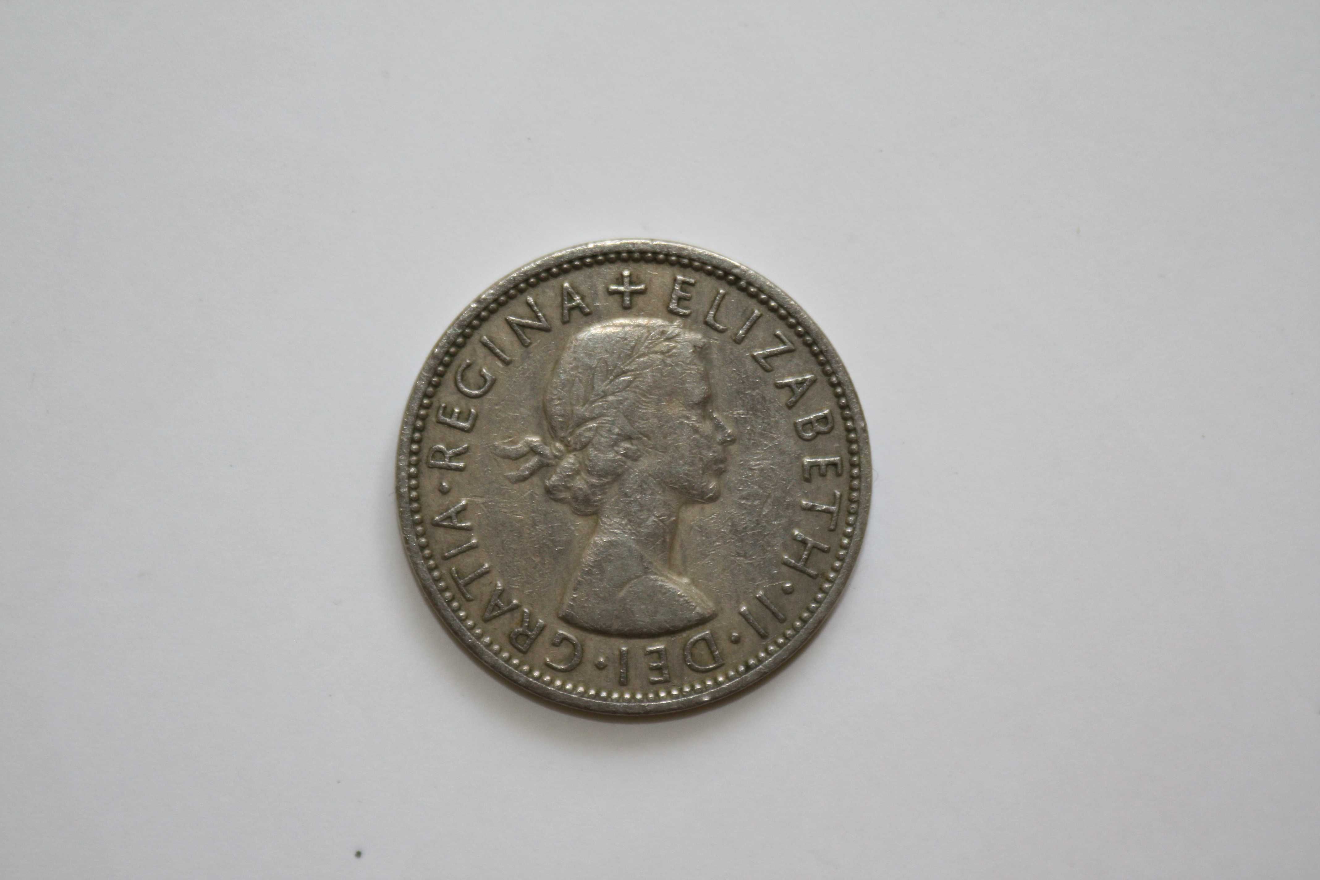 Moneta angielska Two Shillings 1964
