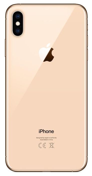 Klapka tył iPhone XS Max Gold Duże oczko