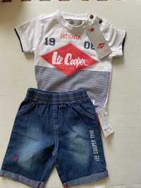 Lee Cooper NOWY zestaw koszulka i jeansowe spodenki 6 m