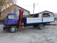 Mitsubishi Fuso Canter 2003 Кран-маніпулятор + самоскид з тентом